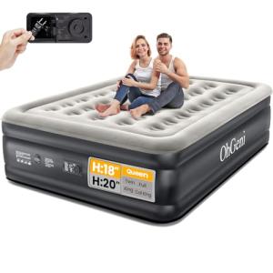 OhGeni Queen Air Mattress with Built-in Pump