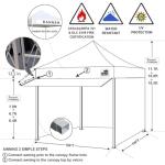 10'x10' Pop-Up Canopy Tent with Sidewalls & Bags