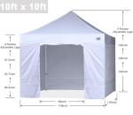 ABCCANOPY 10x10 Easy Pop Up Canopy Tent