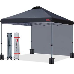Durable 10x10 Black Pop-Up Canopy Tent