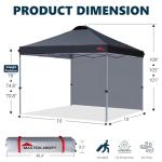 Durable 10x10 Black Pop-Up Canopy Tent