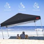 Durable 10x10 Black Pop-Up Canopy Tent
