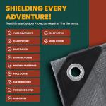 Large Waterproof Tarp for Camping and Outdoor Use