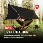 Lightweight 12x10 Waterproof Camping Tarp - Black