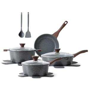 SENSARTE 13-Piece Nonstick Camping Cookware Set