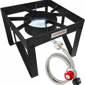 GasOne B-5200K Outdoor Propane Stove with Hose