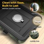 2-Burner Propane Camping Stove with Grill and Carry Bag