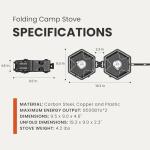 Portable 2-Burner Propane Camping Stove with Bag