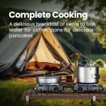 Portable 2-Burner Propane Camping Stove with Bag