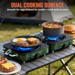 Big Horn Outdoors Portable 2-Burner Camp Stove