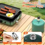 Portable 2-Burner Camping Stove with Carry Bag