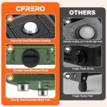 Portable 2-Burner Camping Stove with Carry Bag