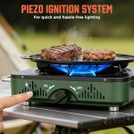 Big Horn Outdoors Portable 2-Burner Camp Stove