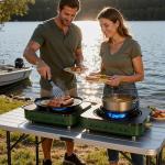 Big Horn Outdoors Portable 2-Burner Camp Stove