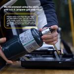 Portable 3-Burner Camping Stove with Wind Guards