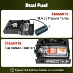 Portable Dual Fuel Camp Stove with Case