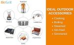 Compact 8-Piece Camping Cookware Set for Hiking