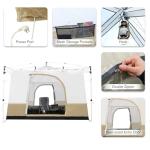 REDCAMP 10x10FT Outdoor Pop-Up Camping Tent