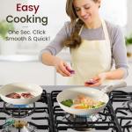 Non-Toxic Ceramic Cookware Set, 19 Pieces