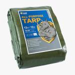 Heavy Duty Waterproof Green Tarp 12x12 Feet