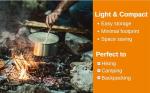 Compact 8-Piece Camping Cookware Set for Hiking