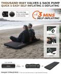 KingCamp 3” Thick Self-Inflating Sleeping Pad