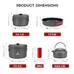 Compact Camping Cookware Set with Carry Bag