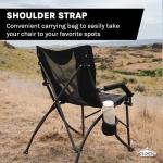 Cascade Mountain Tech Foldable Camping Chair, Black