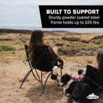 Cascade Mountain Tech Foldable Camping Chair, Black