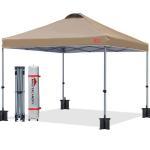 Durable 10x10 Pop-up Canopy Tent with Roller Bag