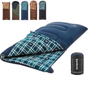 KingCamp Extra Large Cotton Flannel Sleeping Bag