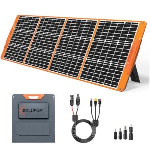 200W Waterproof Portable Solar Panel for Camping