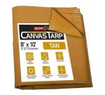 8' x 10' Heavy Duty Water Resistant Tan Tarp