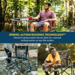 Portable Folding Rocking Camping Chair - Indigo Blue