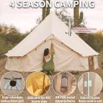 Danchel Outdoor Waterproof Canvas Bell Tent for Glamping