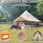 Danchel Outdoor Waterproof Canvas Bell Tent for Glamping