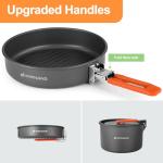 Odoland Lightweight Non-Stick Camping Cookware Set