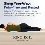 King Koil Plush Queen Air Mattress with Pump