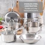 T-fal 11-Piece Stainless Steel Cookware Set