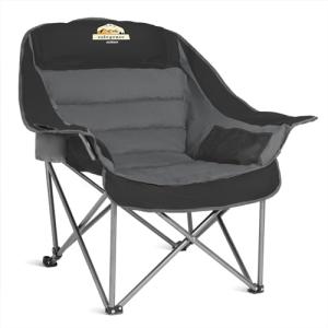 Oversized Folding Camping Chair with Cup Holder