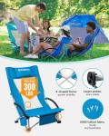 KingCamp Low Folding Camping Chairs with Cup Holders - 2 Pack