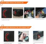 Portable Butane Camping Stove with Case, 10,000 BTU