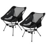 MOON LENCE Ultralight Folding Camping Chairs - 2 Pack