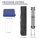 Portable 8x10 Ft Pop Up Canopy Tent