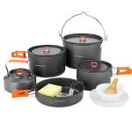 Odoland 18-Piece Camping Cookware Set with Utensils