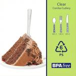 300 Count Clear Camping Cutlery Set