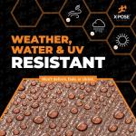 Heavy Duty Waterproof Brown Tarp Cover 6' x 8