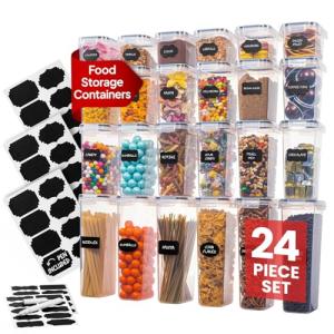24-Piece Airtight Food Storage Container Set