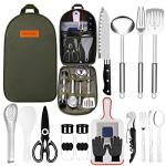 Portable Camping Kitchen Utensils Set with Bag