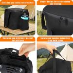 2-Burner Portable Camping Stove Set with Cookware